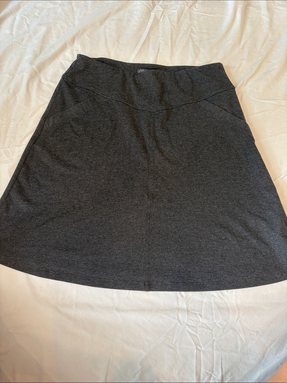 Prana Dark Charcoal A-Line Skirt